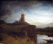 REMBRANDT Harmenszoon van Rijn The Mill, oil painting reproduction